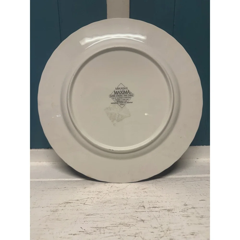 Mikasa Maxima Summer Symphony CAJ14 Dinner Plate Fine China Floral Japan 10.75in